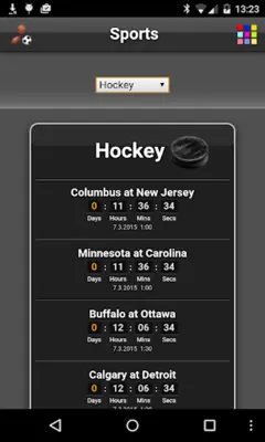 Sports android App screenshot 0