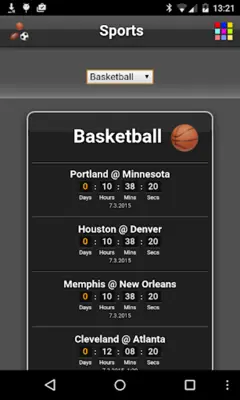 Sports android App screenshot 4